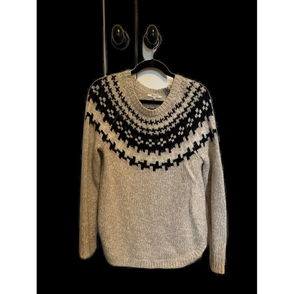 Madewell Fair Isle Crewneck Sweater M